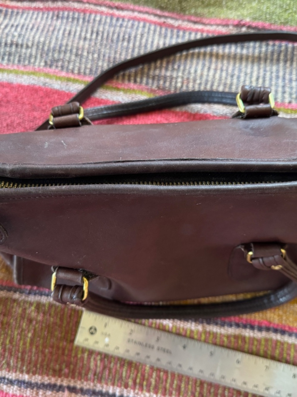 COACH Bag Leather Brown - Picture 5 of 10